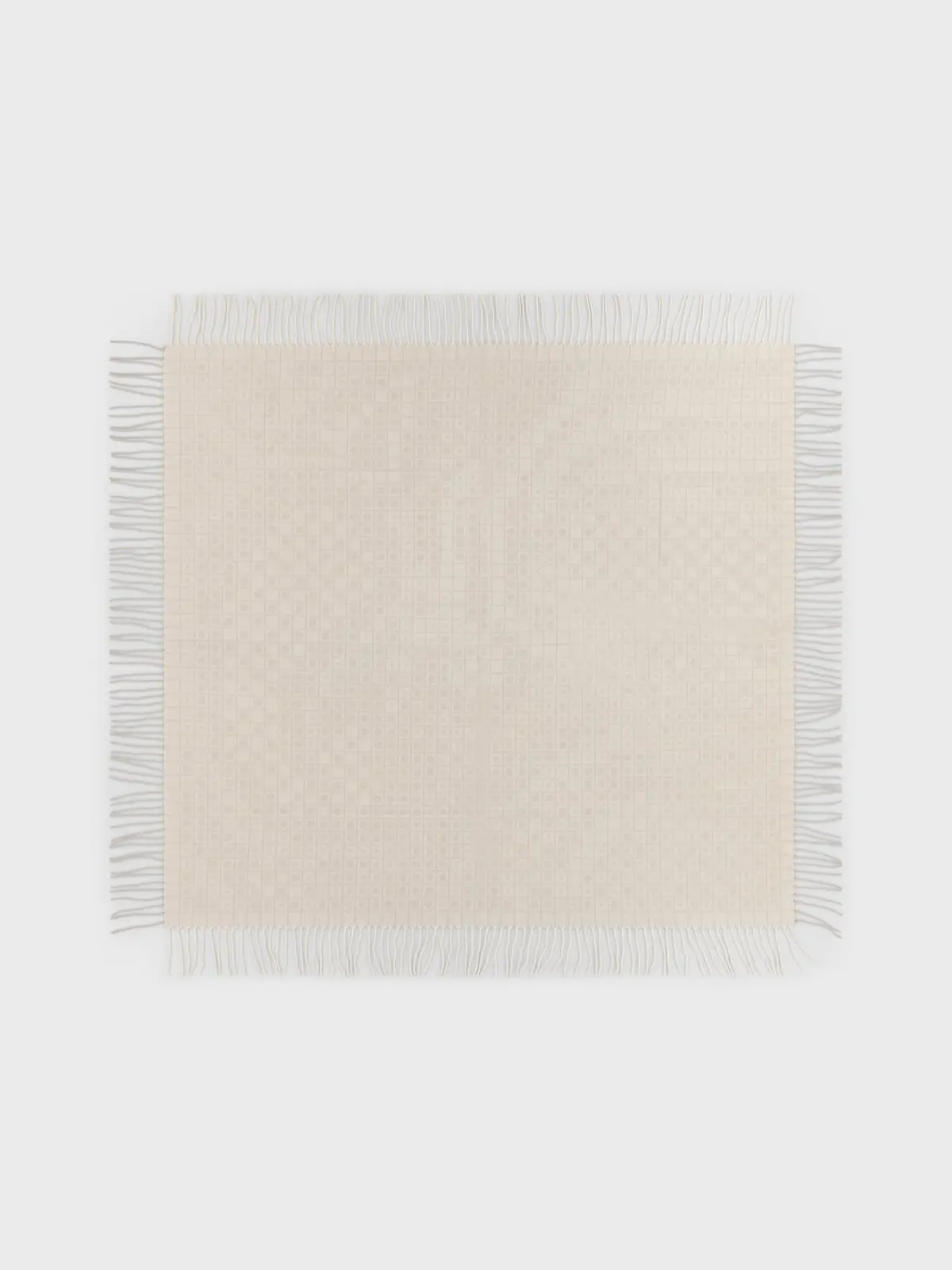 Begg x Co Causeyside cashmere stole, White/Silver, photo 2