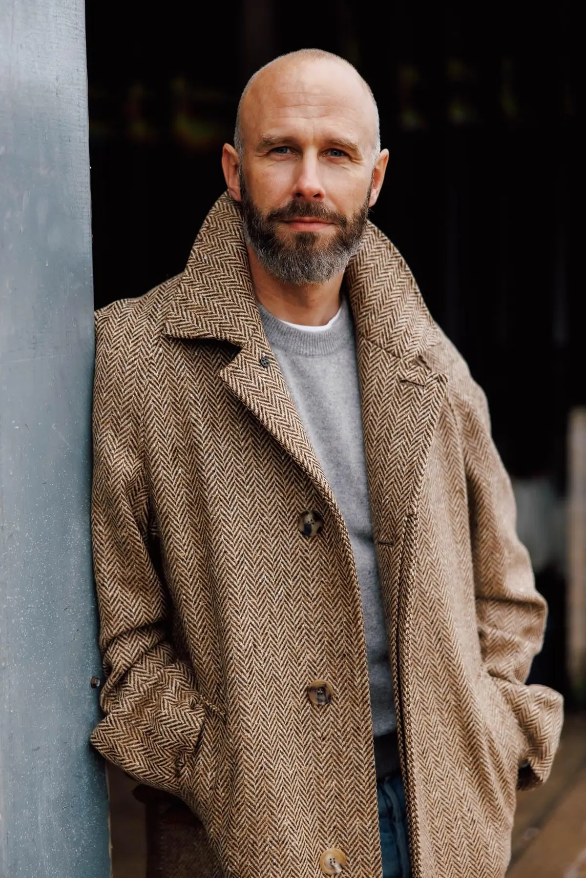 Private White V.C. x Permanent Style The Permanent Style Donegal Overcoat, Biscuit, photo 4