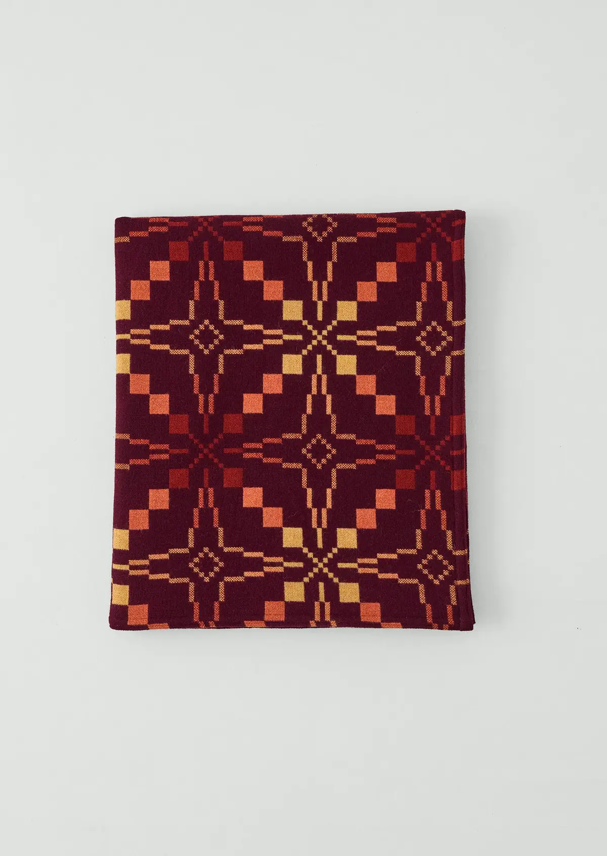 Toast x Melin Tregwynt Melin Tregwynt Vintage Star Blanket, Plum/Spice, photo 2
