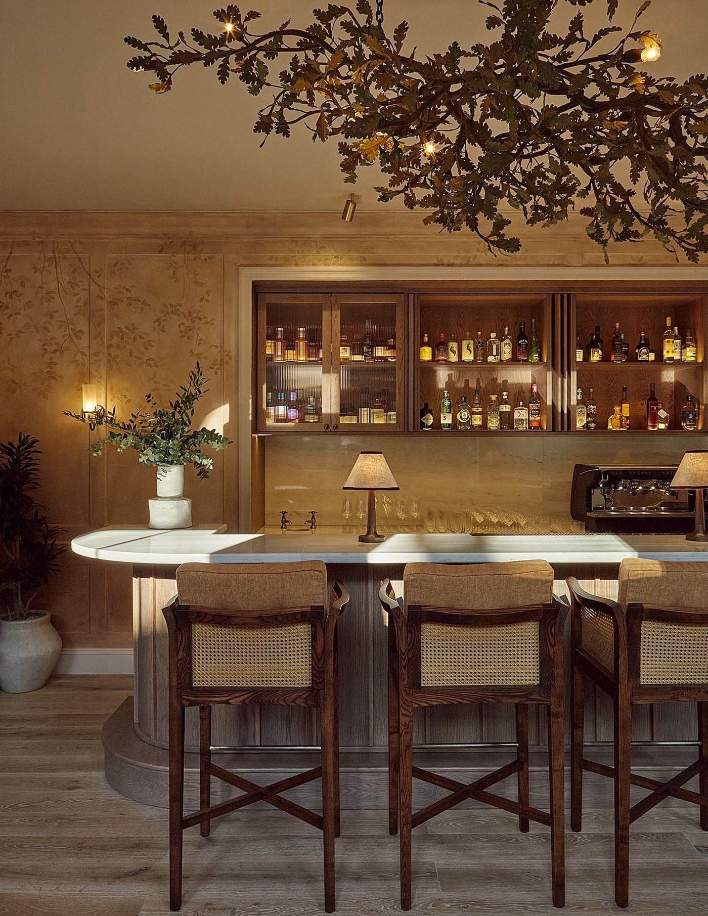 Oak-branch chandelier by Cox London, Sprout