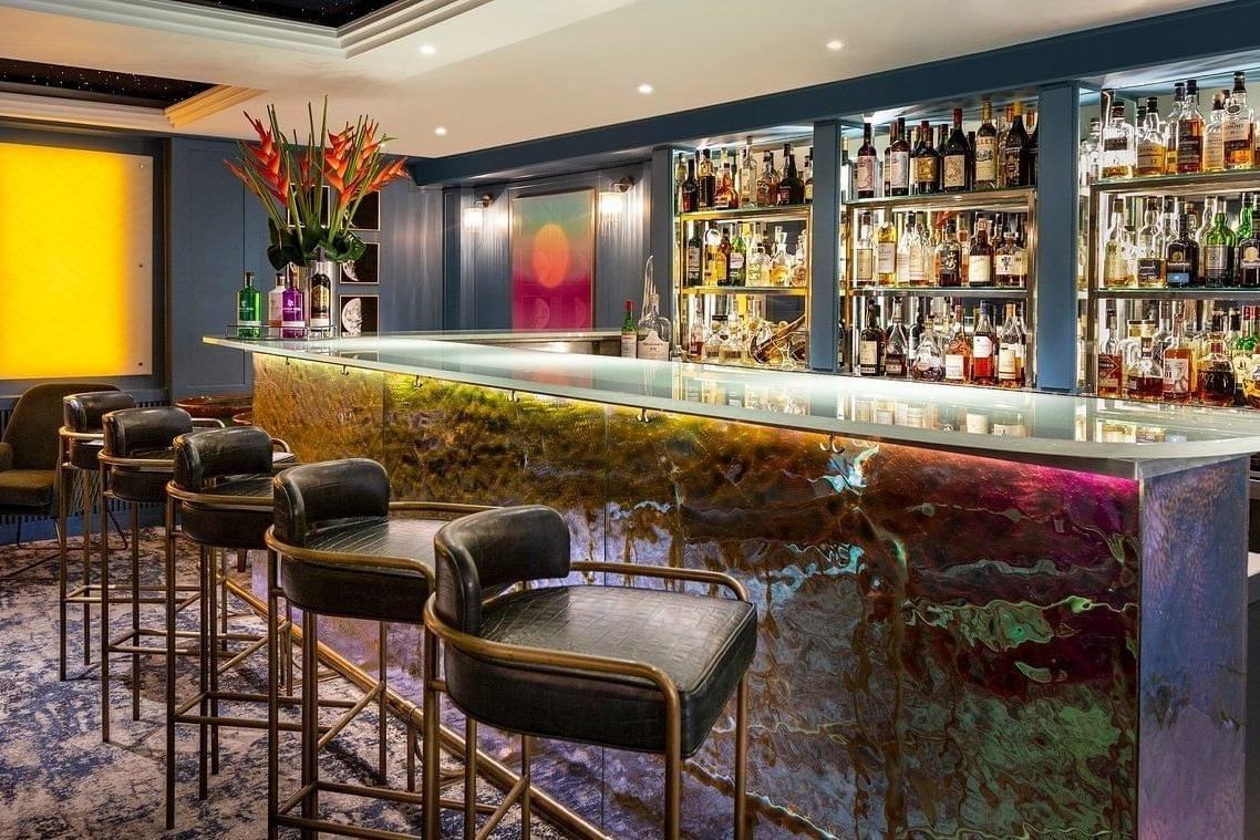 The Capital Bar's iridescent counter